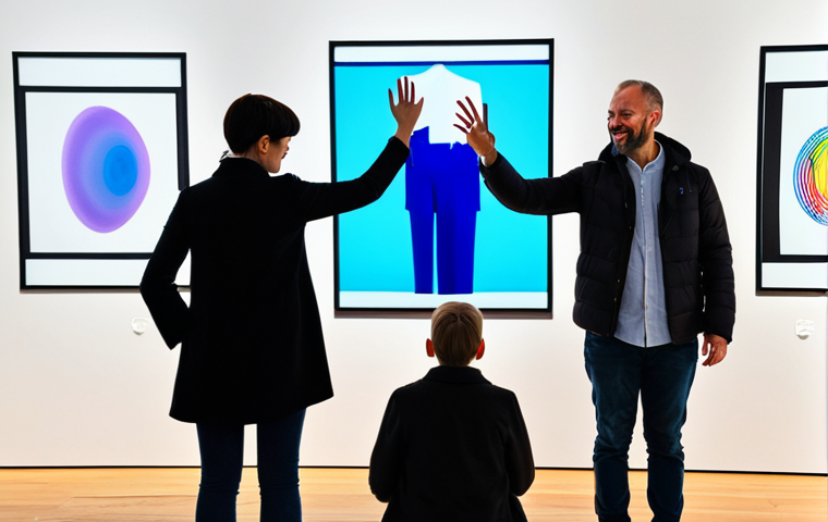 미술문화기획사의 고객 리뷰 관리 전략 - Interactive Art Exhibition**
"A diverse group of people fully clothed and wearing appropriate attir...