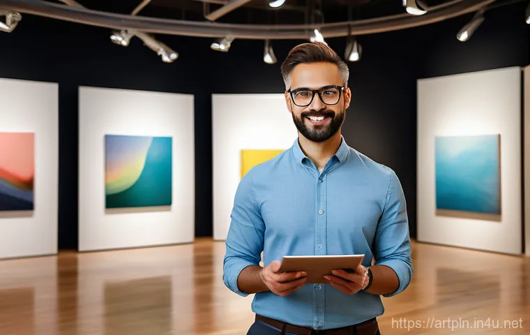 미술문화기획사의 자격증 시험 신청 절차 - A focused and diverse professional individual, casually dressed in smart-casual attire, sitting comf... 미술문화기획사의 자격증 시험 신청 절차 - A focused and diverse professional individual, casually dressed in smart-casual attire, sitting comf...